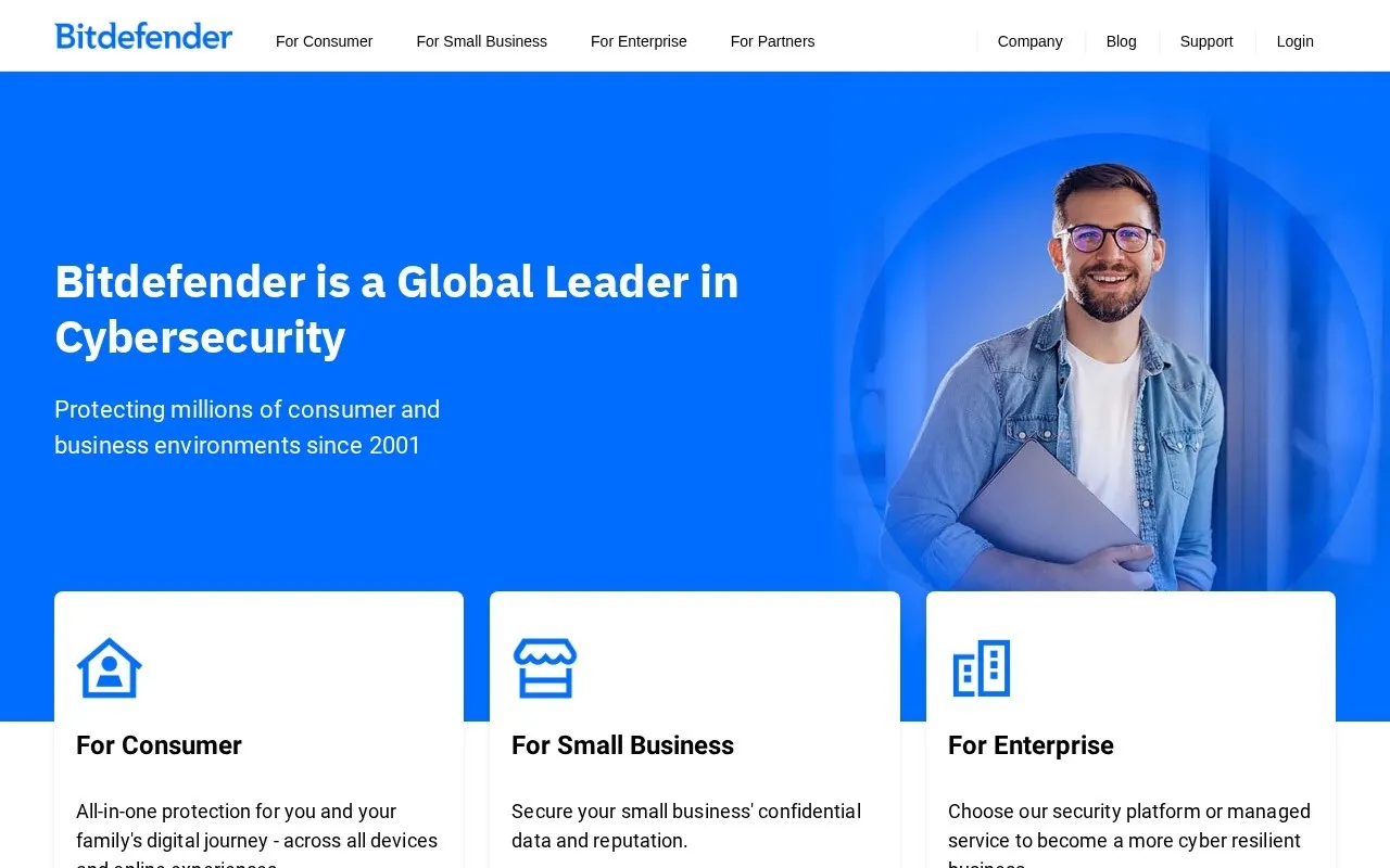 Bitdefender Total Security dashboard screenshot