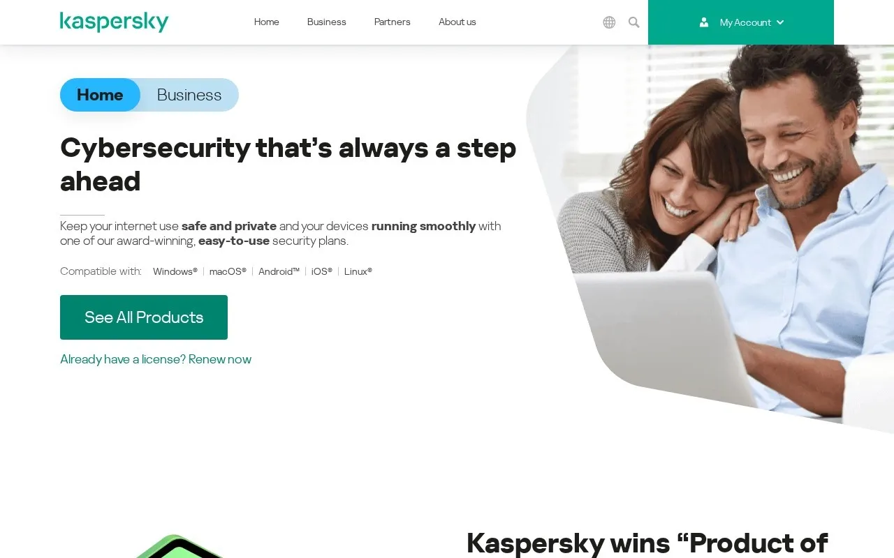 Kaspersky Standard main interface screenshot