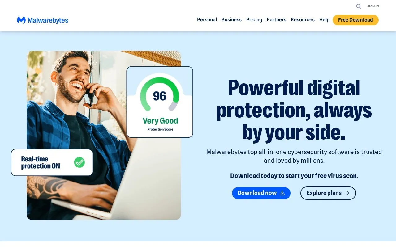 Malwarebytes Premium dashboard screenshot