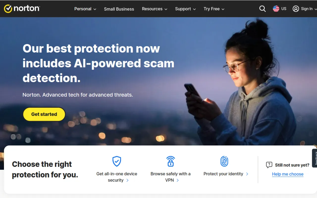 Norton 360 main dashboard screenshot